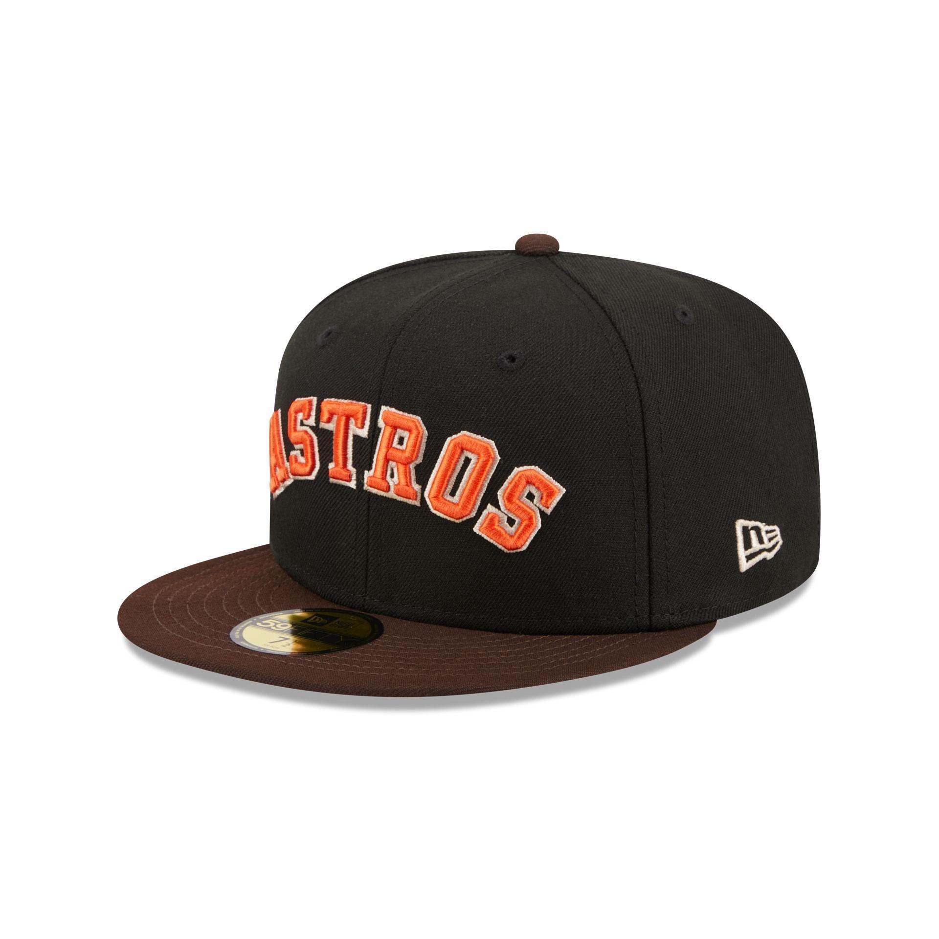 Houston Astros Chocolate Visor 59FIFTY Fitted Hat Male Product Image