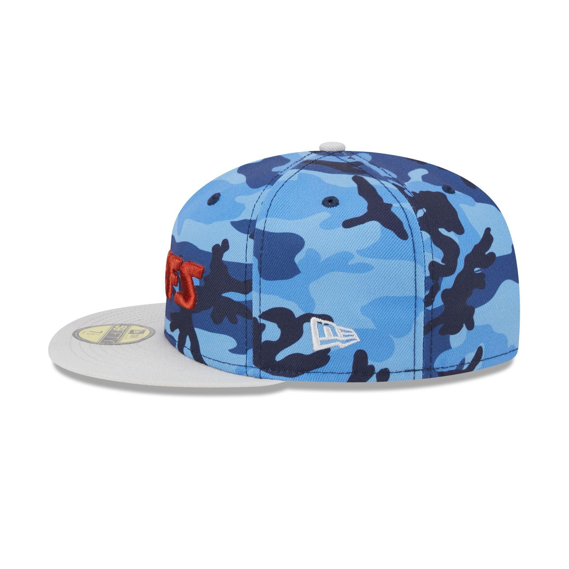 Kansas City Chiefs Blue Camo 59FIFTY Fitted Hat Male Product Image