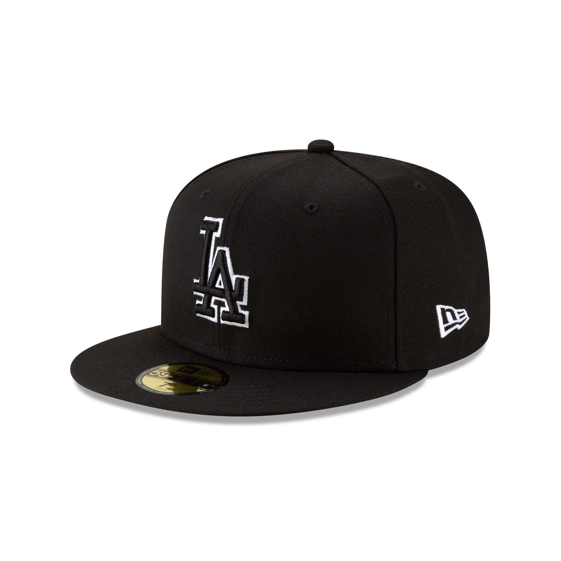 Los Angeles Dodgers World Series Champions Black Outlined 59FIFTY Fitted Hat Male Product Image