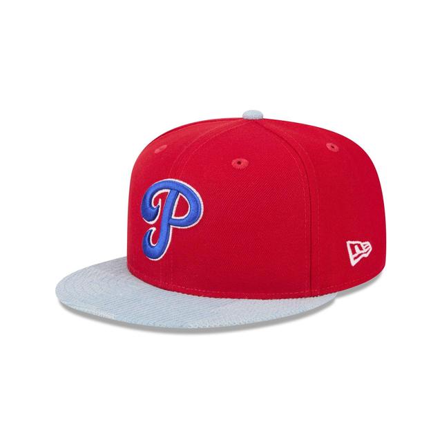 Philadelphia Phillies Patch Denim 59FIFTY Fitted Hat Male Product Image