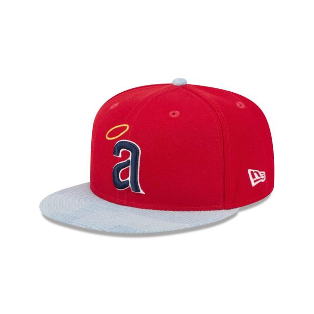 Los Angeles Angels Patch Denim 59FIFTY Fitted Hat Male Product Image