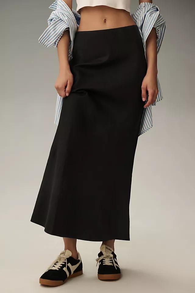 The Tilda Maxi Slip Skirt: Linen Edition Product Image