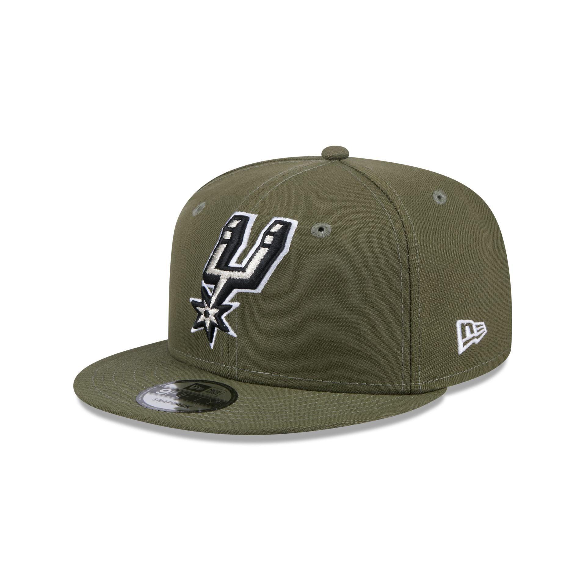 San Antonio Spurs Olive 9FIFTY Snapback Hat Male Product Image