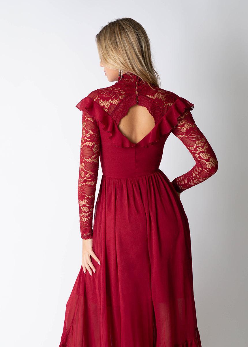 Sveta Dress in Scarlet Product Image