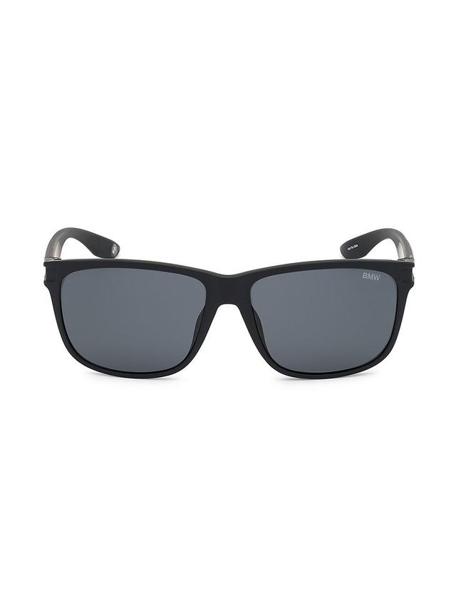 Mens Injected 60MM Square Sunglasses Product Image