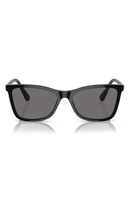 Swarovski 55mm Polarized Rectangular Sunglasses Product Image