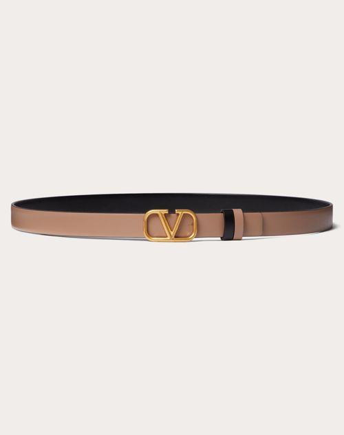 REVERSIBLE VLOGO SIGNATURE BELT IN GLOSSY CALFSKIN 20 MM Product Image