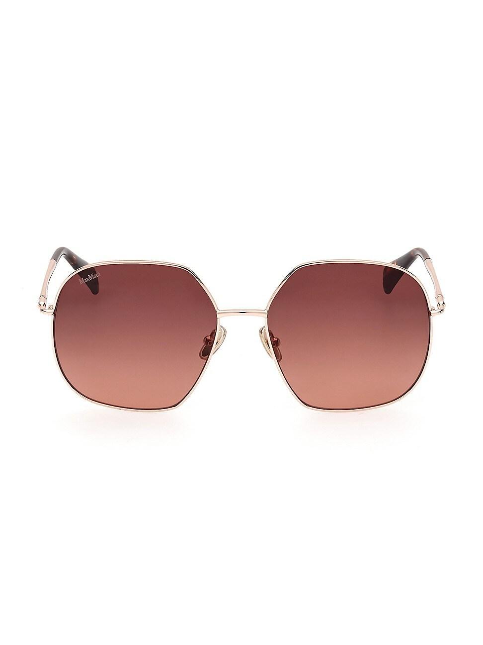 Womens 60MM Geometric Sunglasses Product Image