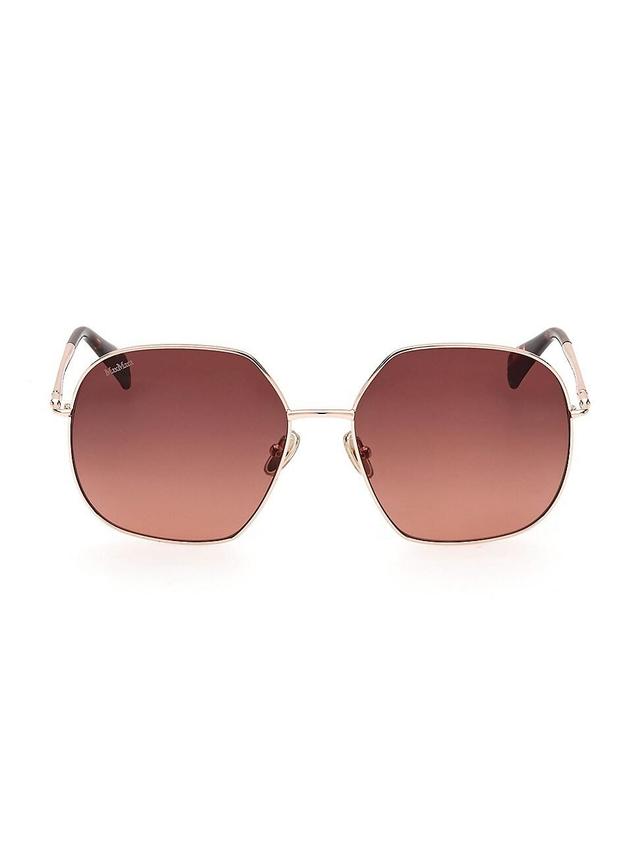 Womens 60MM Geometric Sunglasses Product Image