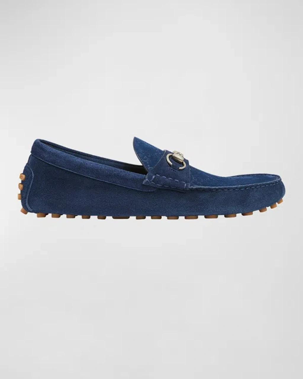 GUCCI Loafers In Blue Product Image