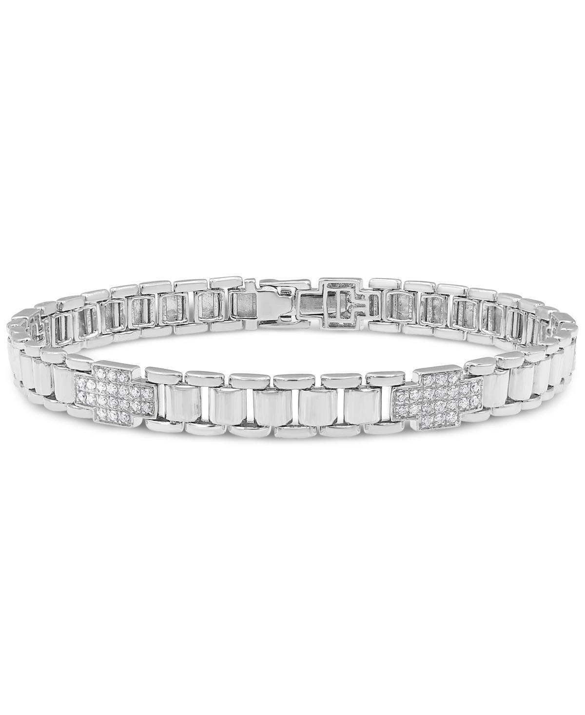 Mens Diamond Cluster Watch Link Bracelet (1 ct. t.w.) in 10k Gold Product Image