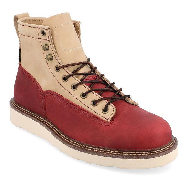 Taft 365 Mens Model 001 Lace-Up Ankle Boots - Cherry Product Image