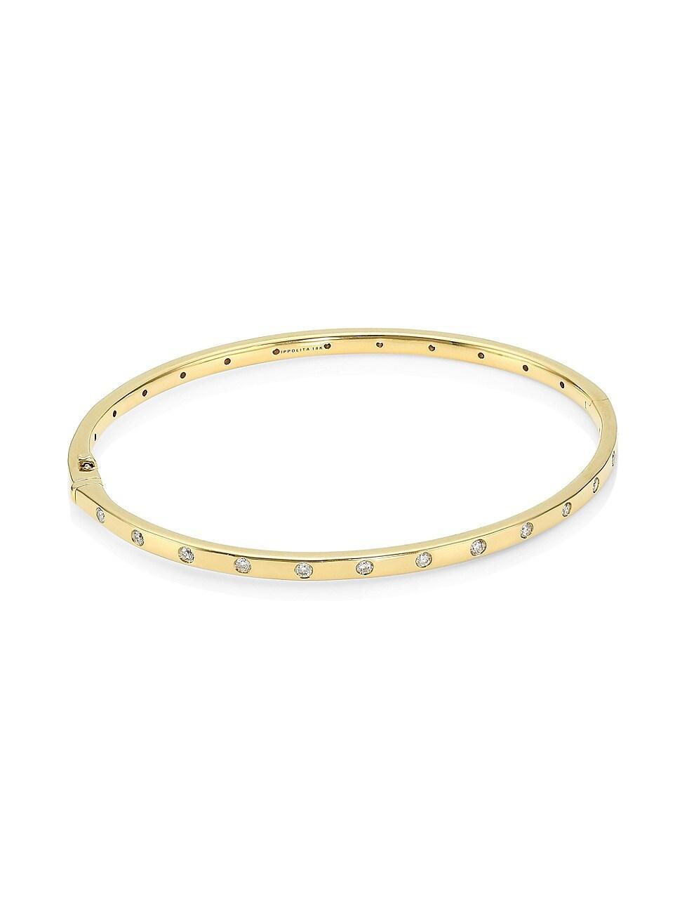 Ippolita Stardust Diamond Thin Hinge Bangle Product Image