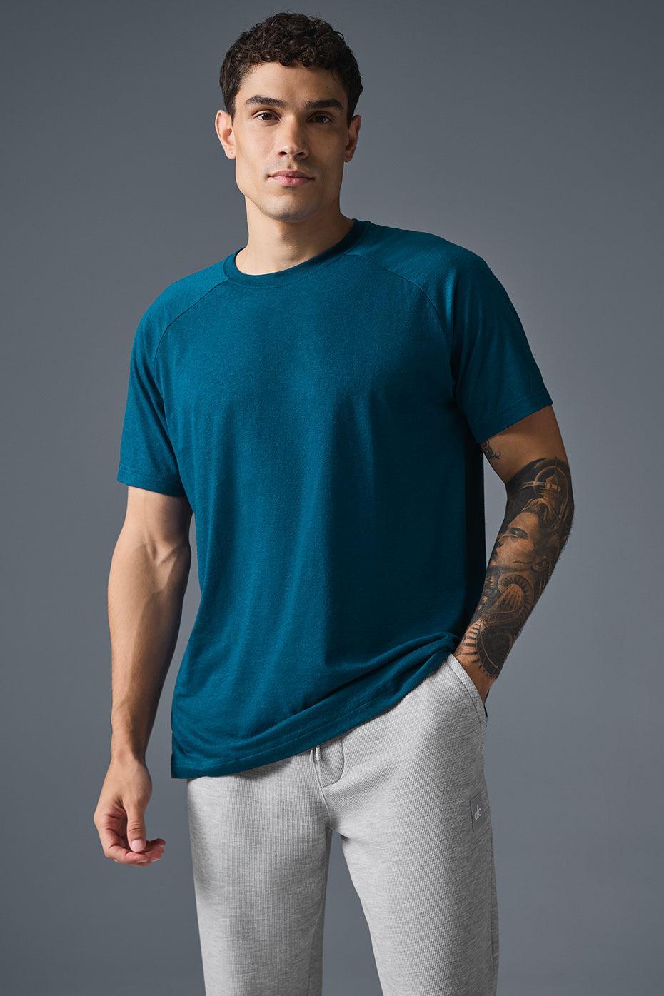 The Triumph Crew Neck Tee - Eclipse Blue Male Product Image