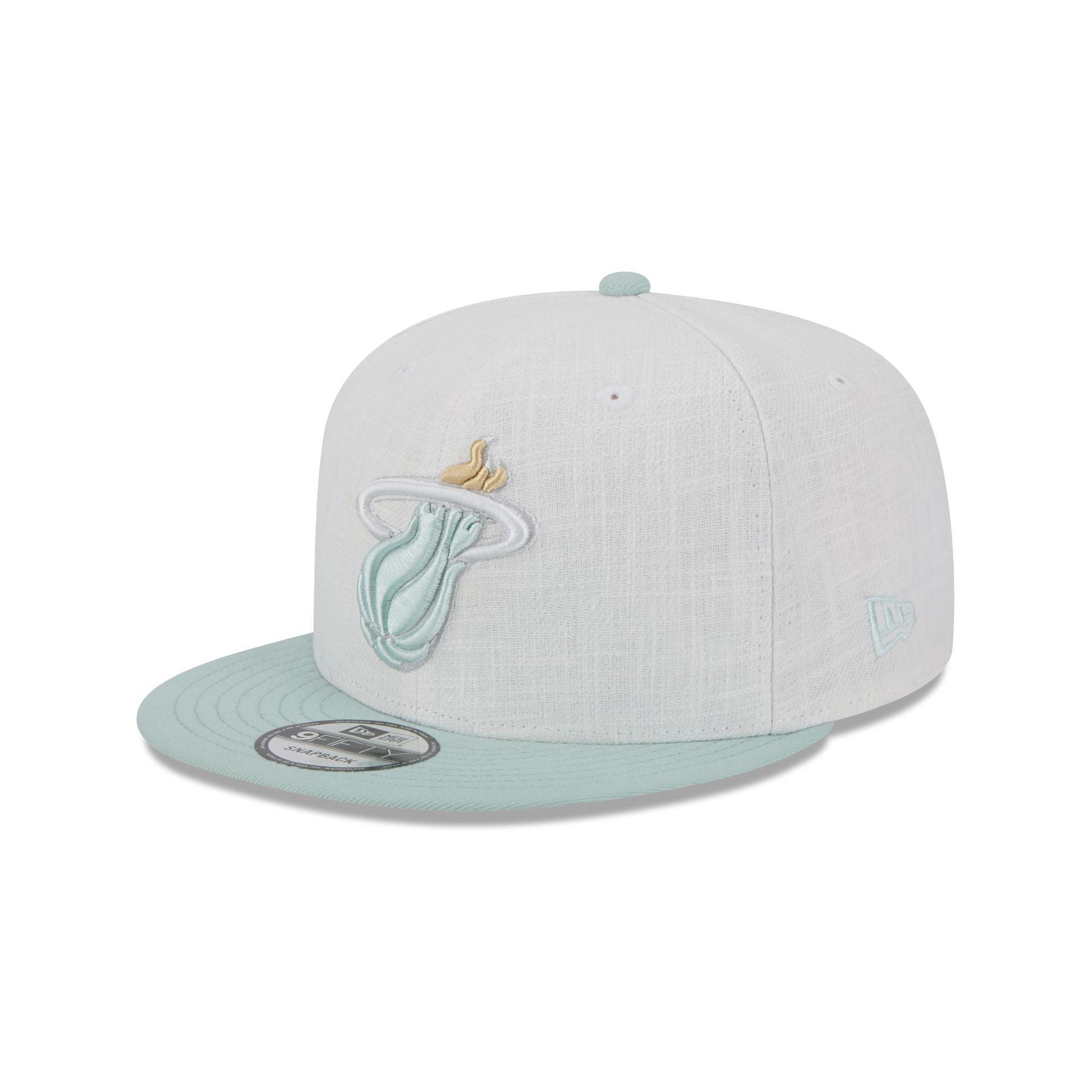 Miami Heat Minty Breeze Logo Select 9FIFTY Snapback Hat Male Product Image