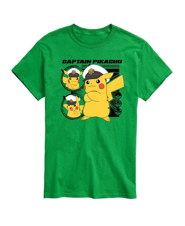 Mens Pokemon Captain Pikachu Graphic Tee Product Image