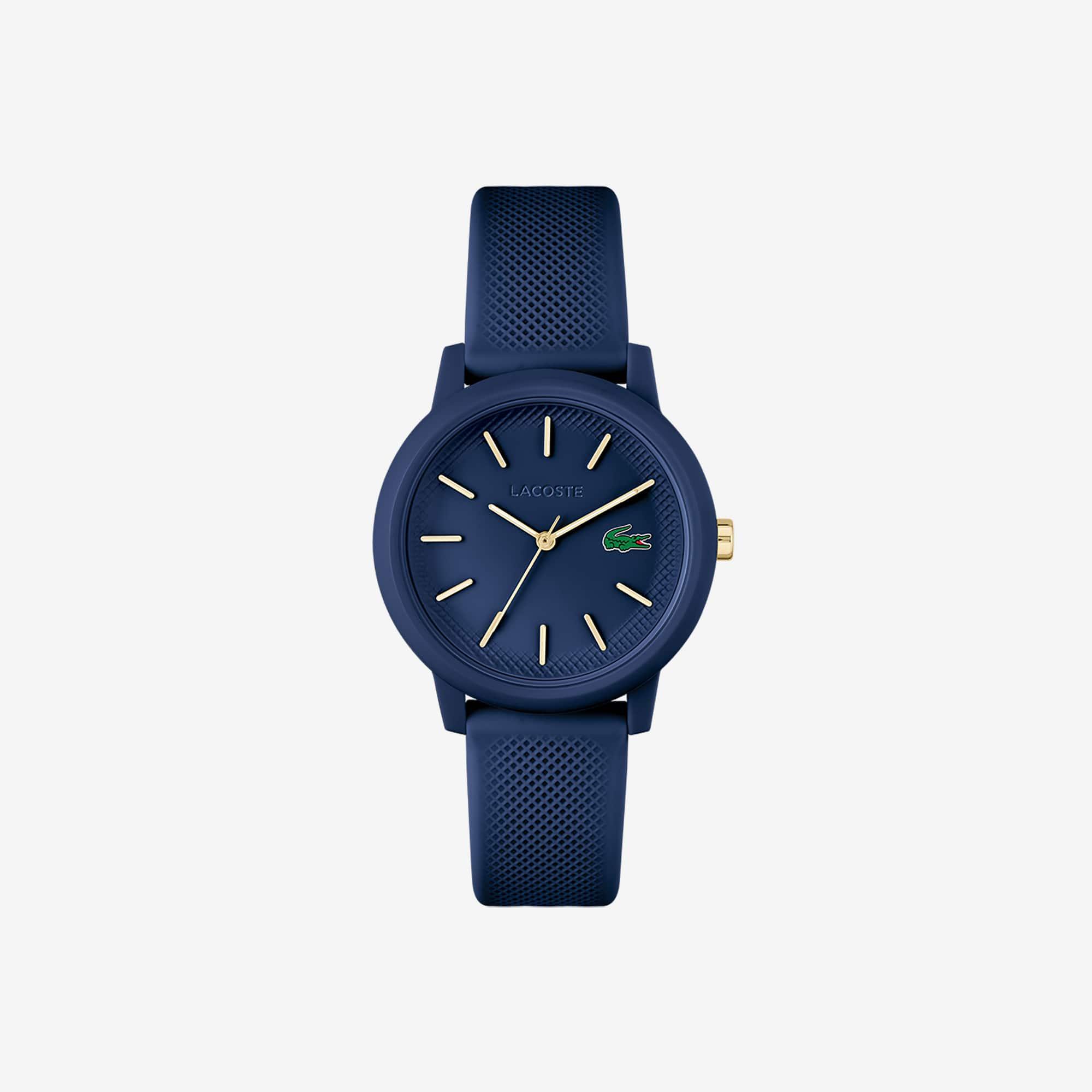 Women's Lacoste.12.12 Blue Silicone Strap Watch Product Image