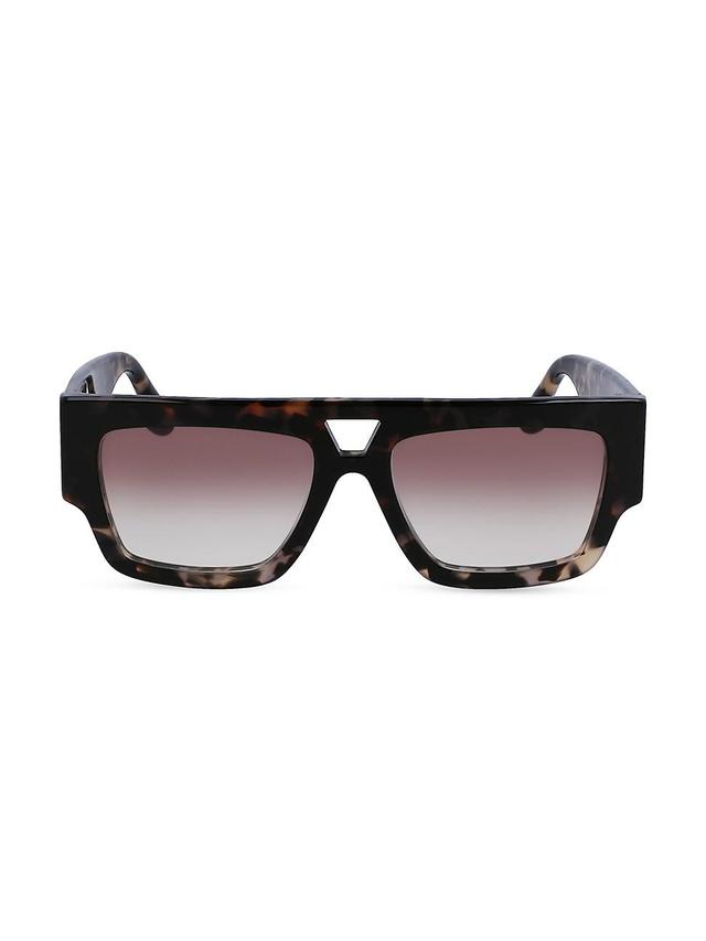 Womens 55MM V Plaque Square Sunglasses Product Image