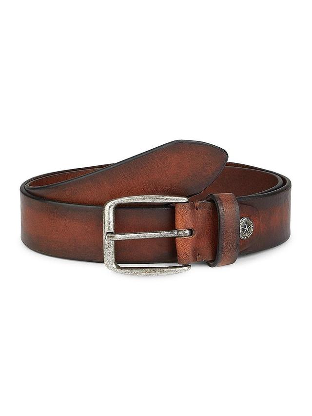 Mens COLLECTION Burnished Leather Belt Product Image