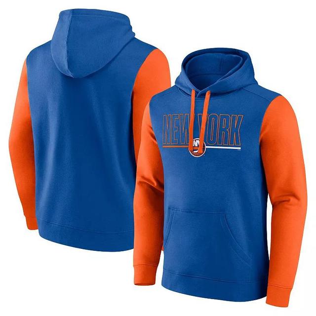 Mens Royal New York Islanders Deliver Fleece Pullover Hoodie Product Image