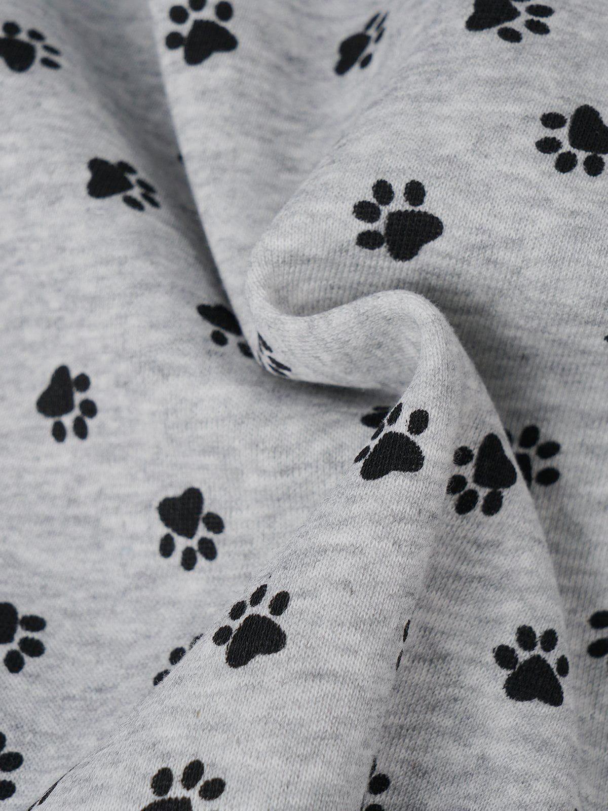 Aelfric Eden Dog Paw Full Print Zip Up Hoodie Female Product Image