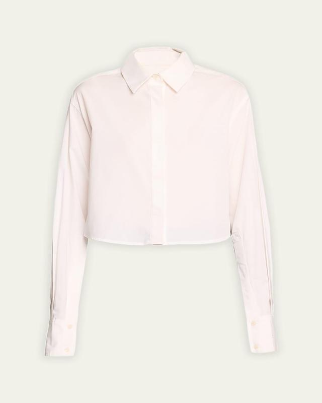 Renata Cropped Button-Front Shirt Product Image