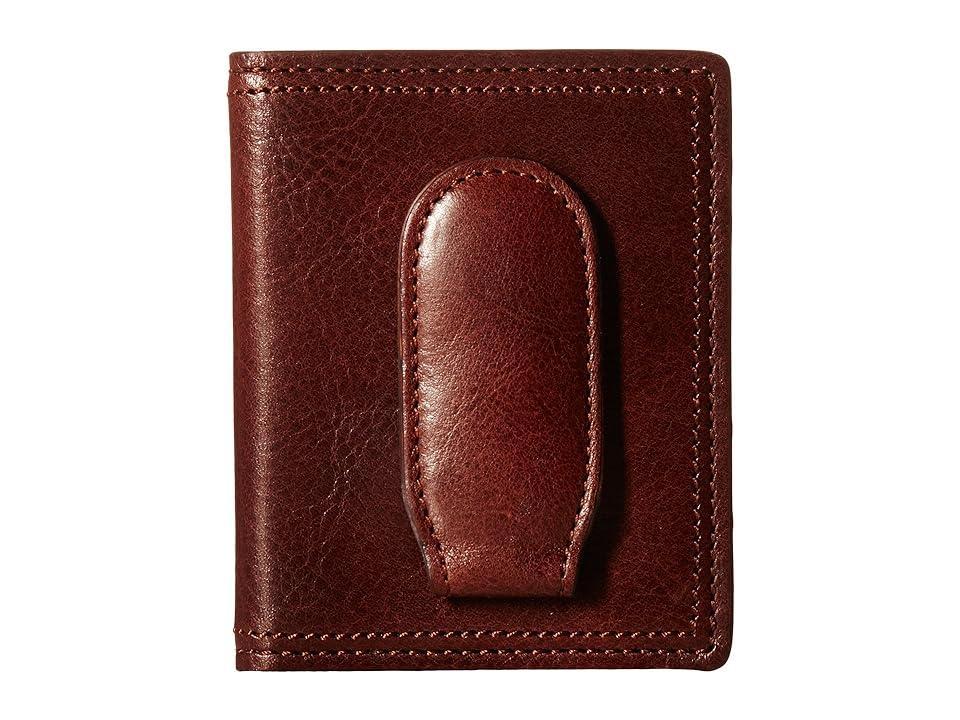 Bosca Dolce Collection - Deluxe Front Pocket Wallet (Dark Brown) Wallet Handbags Product Image