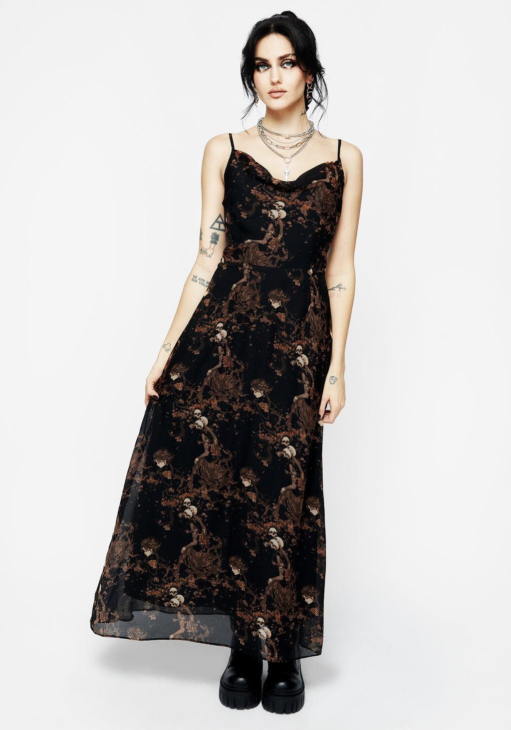 Underworld Printed Chiffon Cami Maxi Dress Product Image