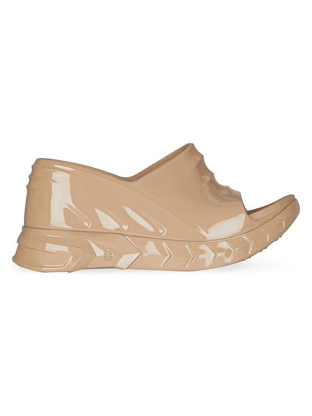 Womens Marshmallow Wedge Sandals in Rubber Product Image