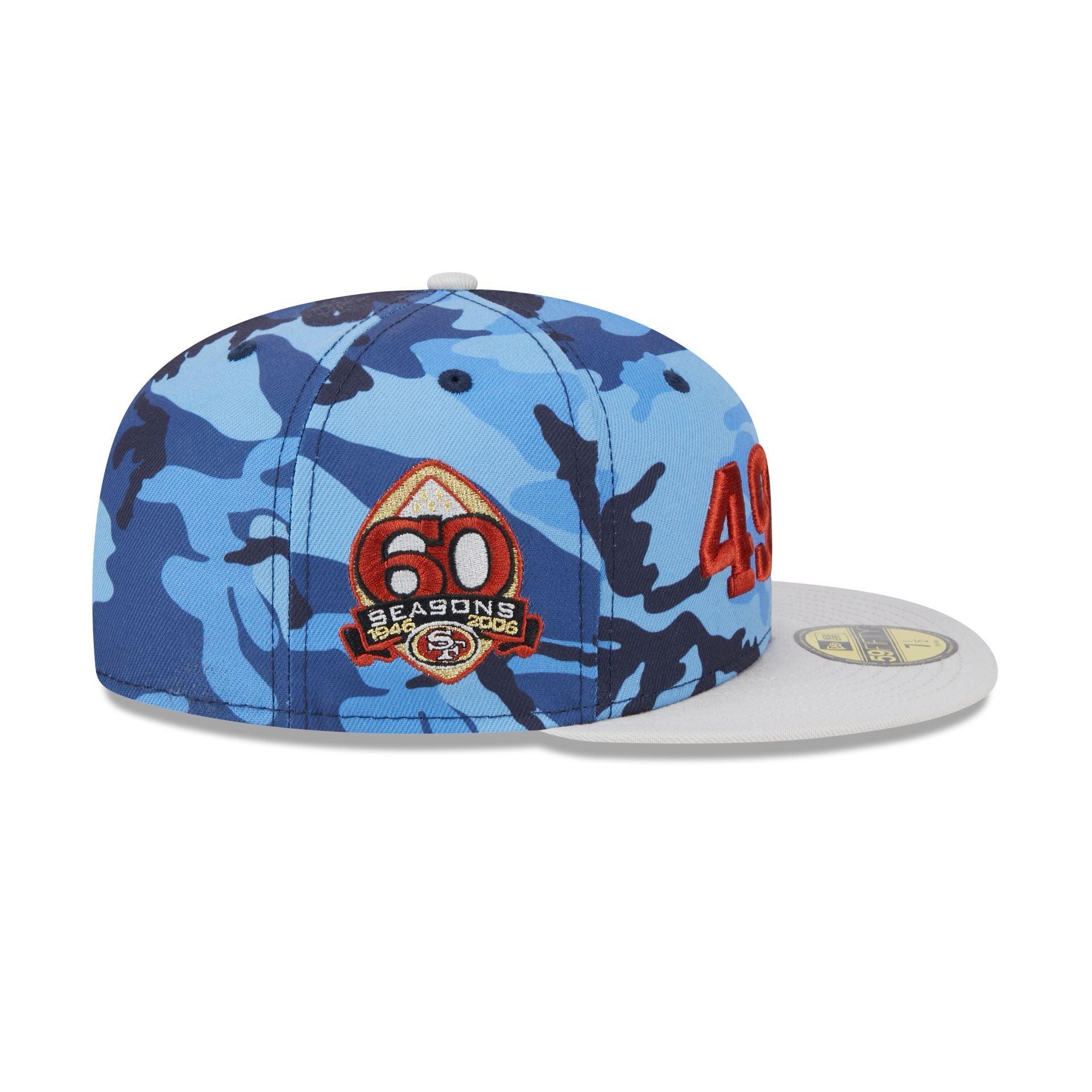 San Francisco 49ers Blue Camo 59FIFTY Fitted Hat Male Product Image