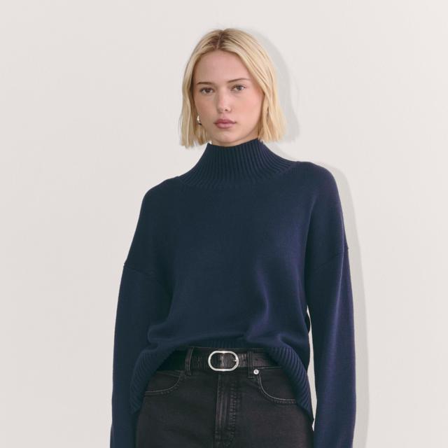 Womens Boxy Turtleneck in Everyday Cotton Sweater by Everlane Product Image