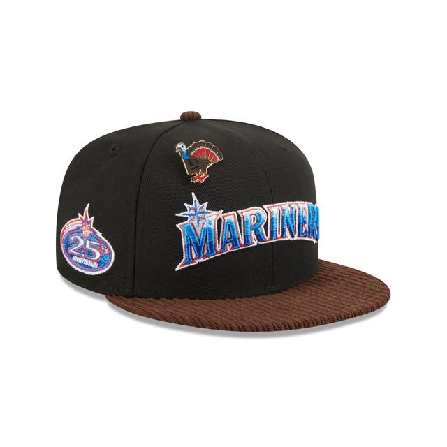 Seattle Mariners Feathered Cord 59FIFTY Fitted Hat Male Product Image