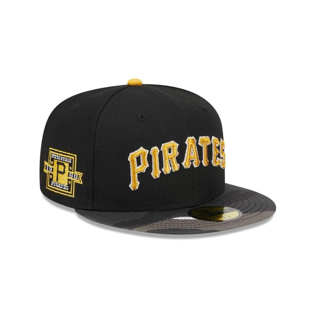 Pittsburgh Pirates Metallic Camo 59FIFTY Fitted Hat Male Product Image