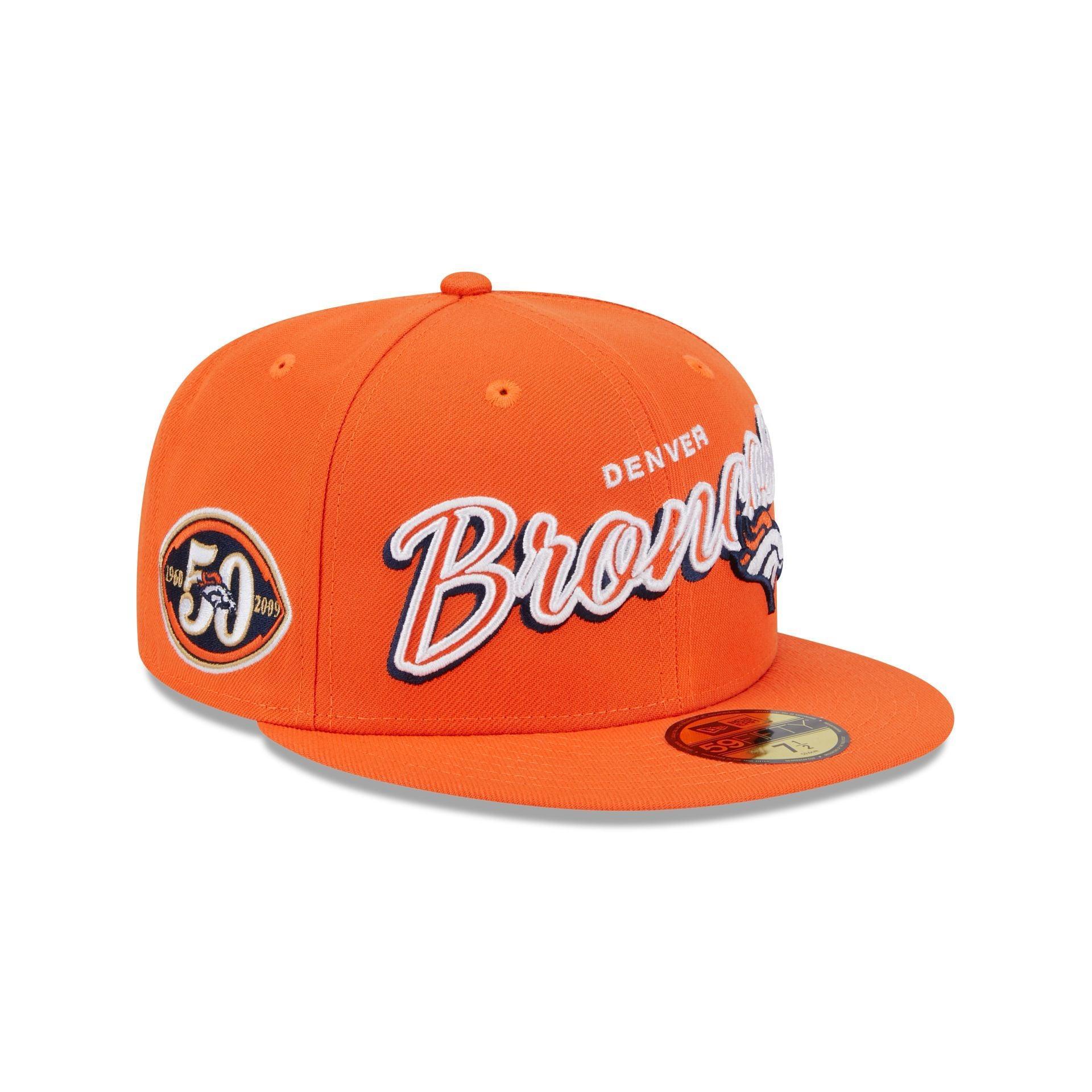 Denver Broncos Script Sided 59FIFTY Fitted Hat Male Product Image