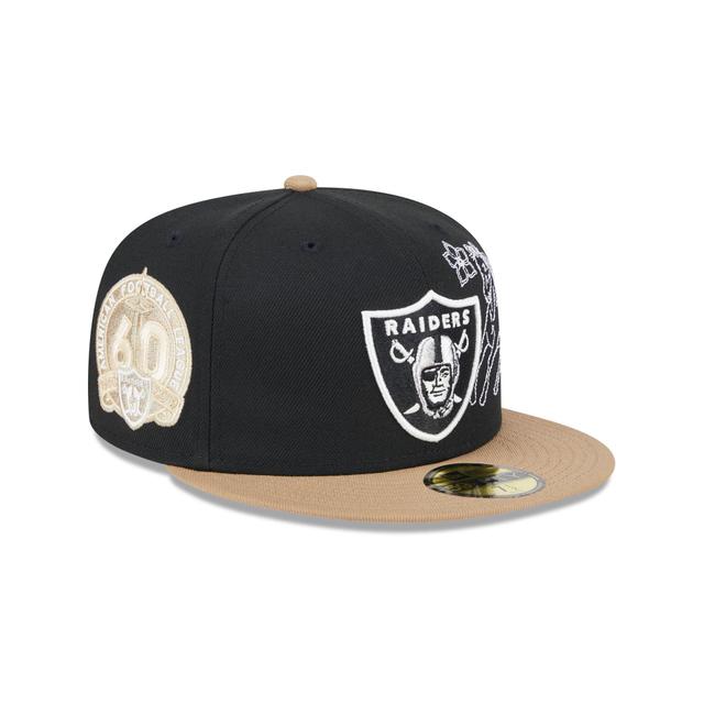 Las Vegas Raiders Western Khaki 59FIFTY Fitted Hat Male Product Image