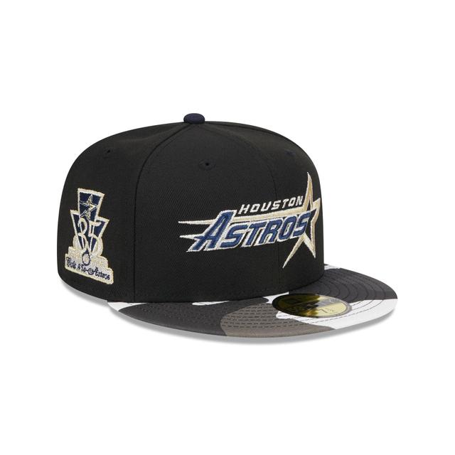 Houston Astros Metallic Camo 59FIFTY Fitted Hat Male Product Image