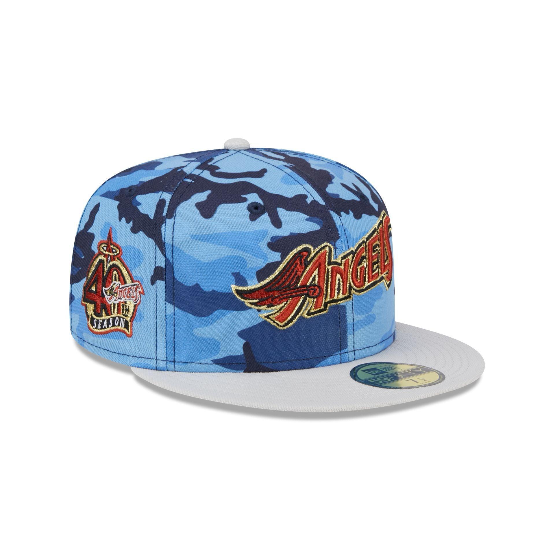 Los Angeles Angels Blue Camo 59FIFTY Fitted Hat Male Product Image