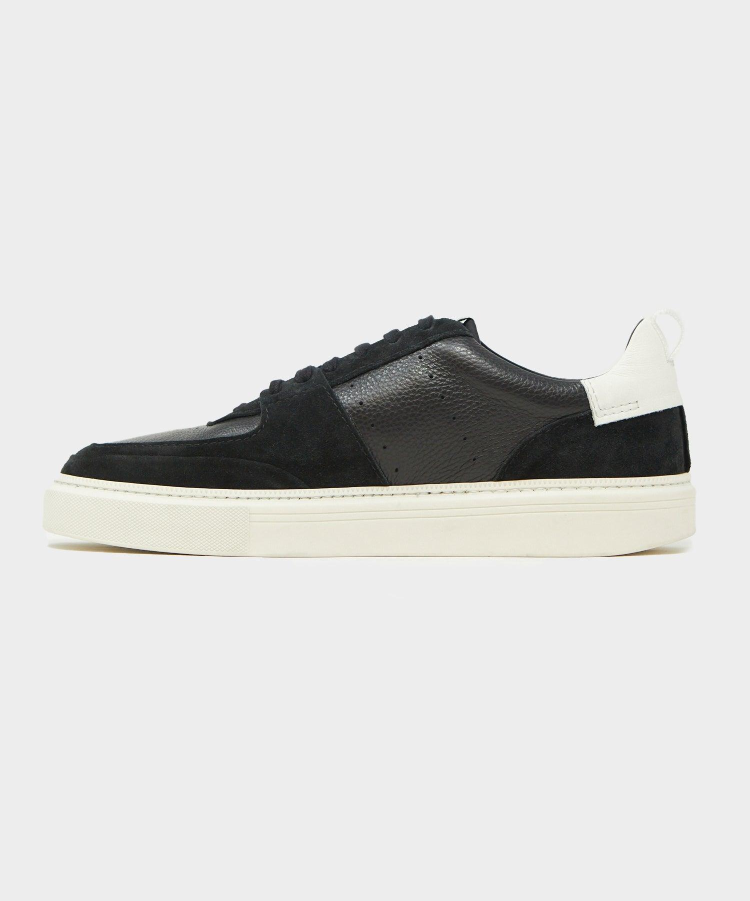 Tuscan Leather Court Shoe in Black Product Image