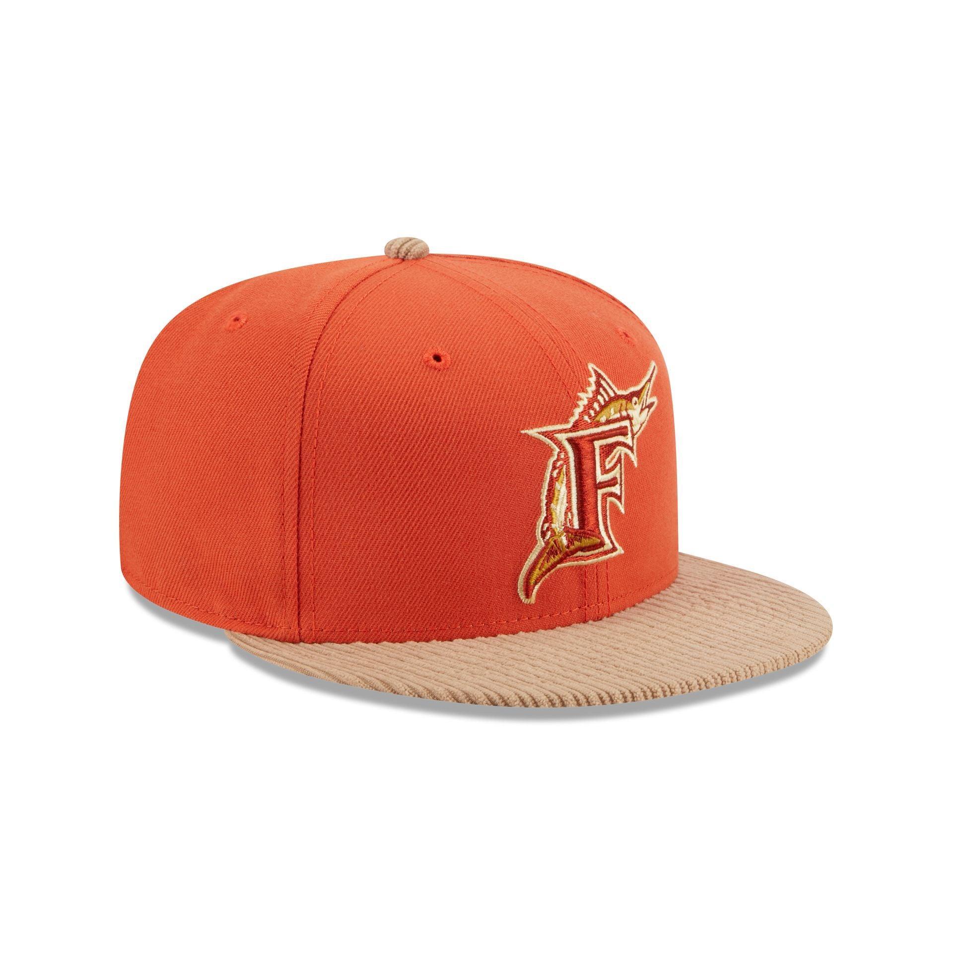 Miami Marlins Autumn Wheat 9FIFTY Snapback Hat Male Product Image