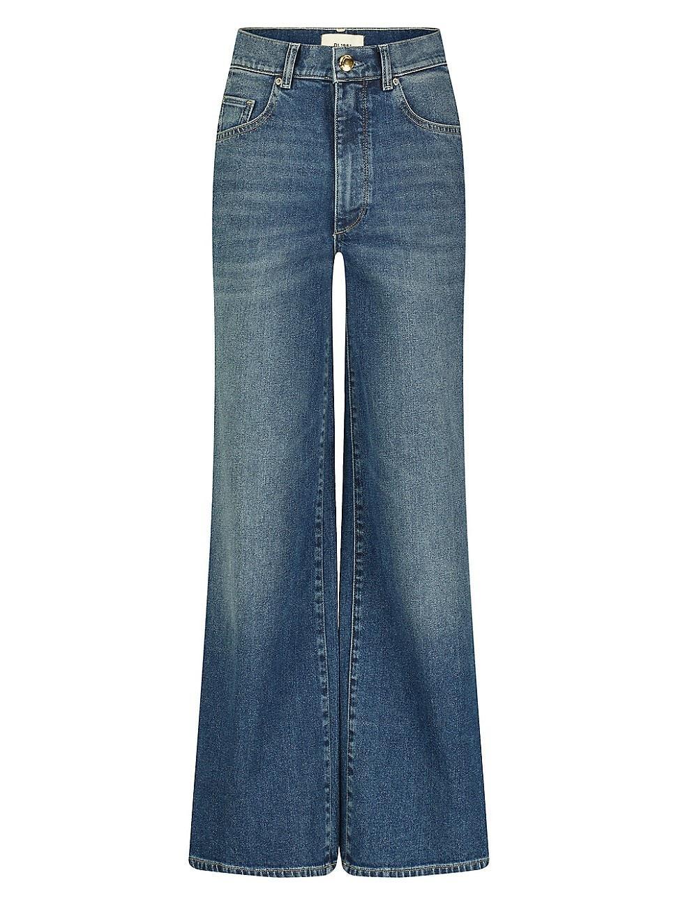 Womens Hepburn Wide Leg Jeans Product Image