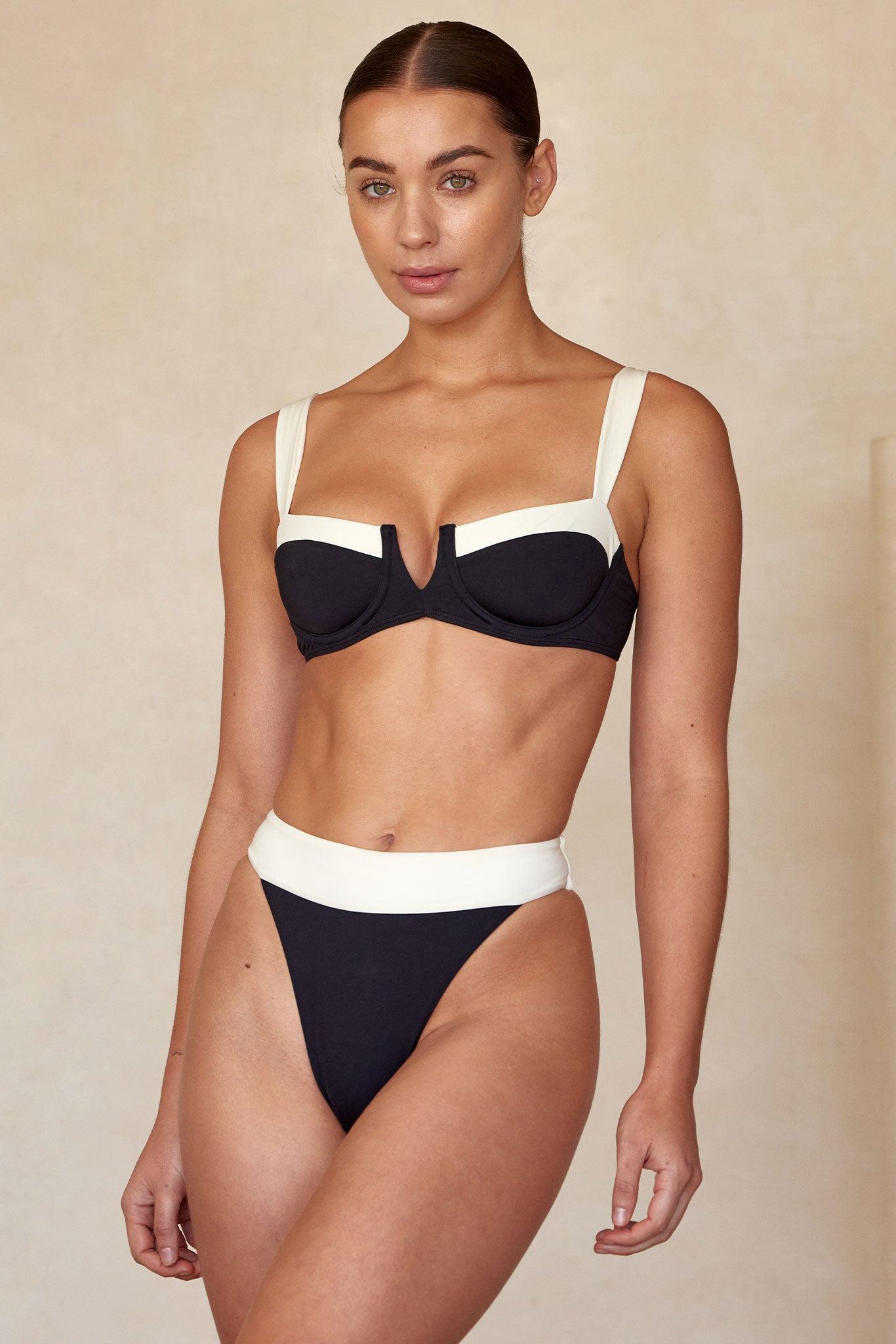 Clovelly Top - Black/Ivory Product Image