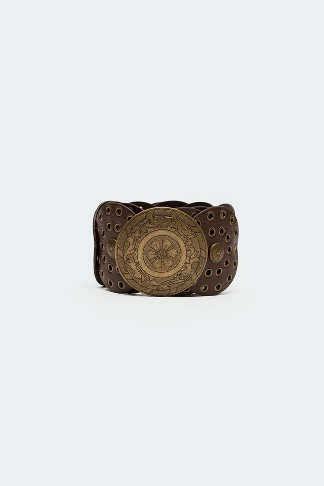 Faux Leather Western Disc Belt Product Image