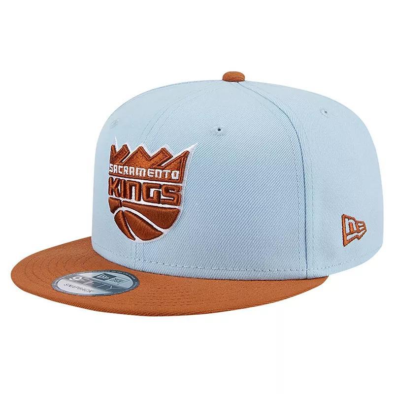 Mens New Era /Brown Sacramento Kings 2-Tone Color Pack 9FIFTY Snapback Hat Product Image