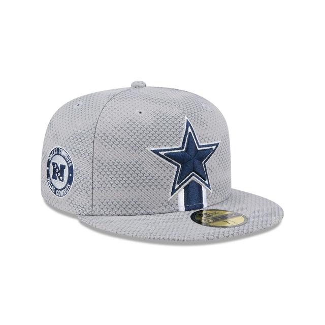 Dallas Cowboys 2024 Sideline Gray 59FIFTY Fitted Hat Male Product Image