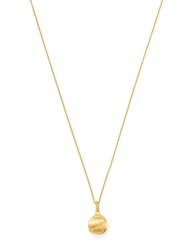 Womens Africa Boules 18K Yellow Gold & 0.03 TCW Diamond Pendant Necklace Product Image