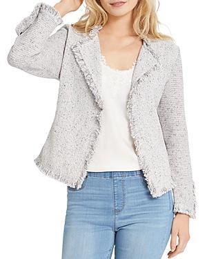 NIC+ZOE Fringe Mix Jacket (Mist) Women's Coat Product Image