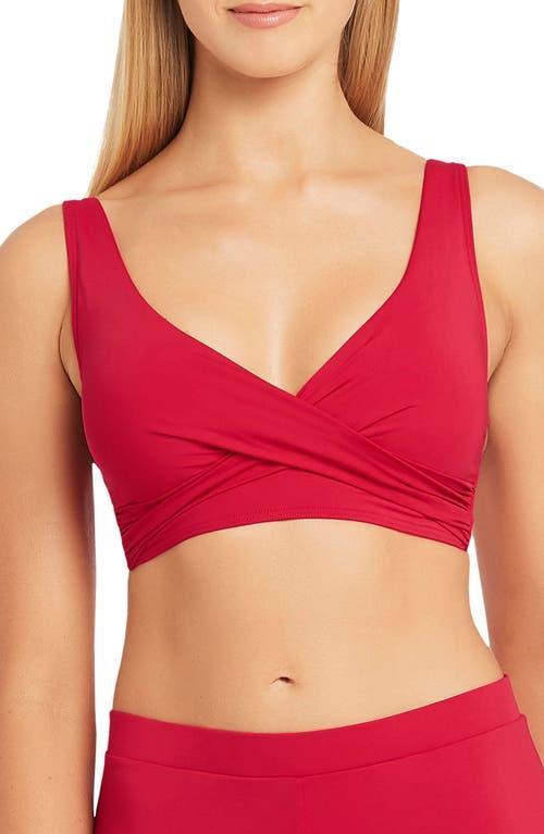 Sea Level Cross Front Multifit Bikini Top Product Image