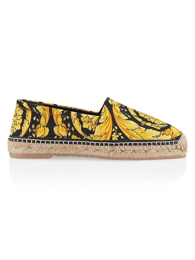 Womens Barocco-Print Canvas Espadrilles Product Image