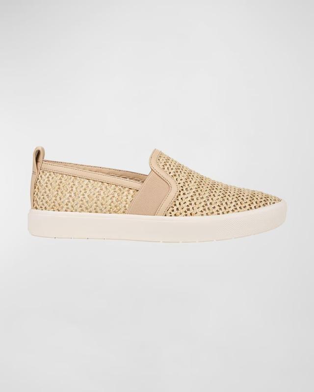 Blair Raffia Slip-On Sneakers Product Image