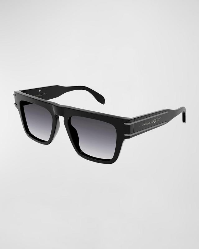 Mens Selvedge Lines 52MM Gradient Acetate Sunglasses Product Image